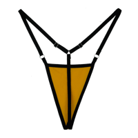 Image 2 of Yellow and Black Jersey G-String