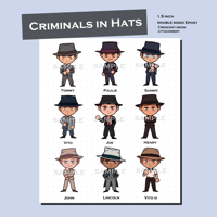 Image 3 of Criminals in Hats Keychains [PRE-ORDER]