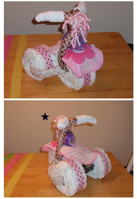 Kylen's Kitchen — Tricycle Diaper Cake