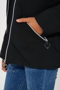 Image 3 of Black Hearted Puffer Jacket