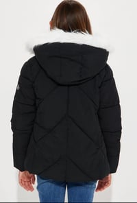 Image 4 of Black Hearted Puffer Jacket