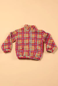 Image 2 of Pink/combo Sherpa jacket