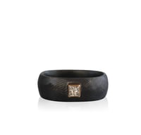 Image 1 of black and gold princess, finger shaped band