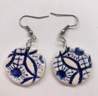 Image 1 of Large round pendent earrings