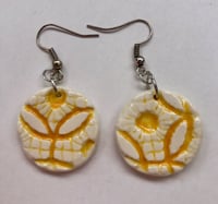 Image 2 of Large round pendent earrings