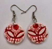 Image 3 of Large round pendent earrings