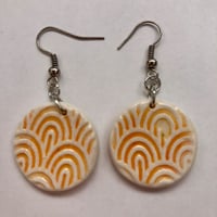 Image 4 of Large round pendent earrings