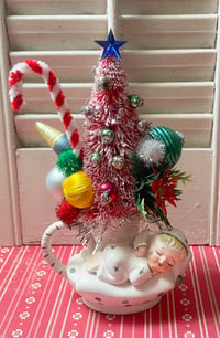 CUTE Vintage Angel Christmas Candle Holder Decoration