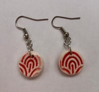 Image 1 of Small round pendant earrings