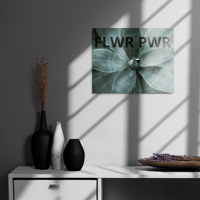 Image 7 of FLWR PWR Glossy Metal Print w/ Wood Frame