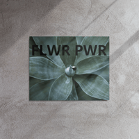 Image 5 of FLWR PWR Glossy Metal Print w/ Wood Frame