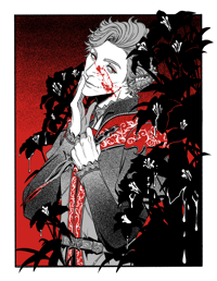 Image 1 of baldur's gate 3 riso prints (8.5x11)