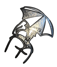 Umbrella Girl Platinum Leaf