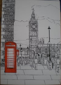 Westminster with red telephone box 