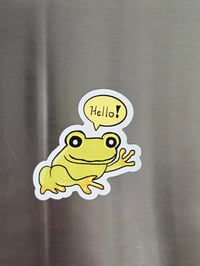 Image 1 of (Magnet) Hello! Mr. Glass Froggy🐸 