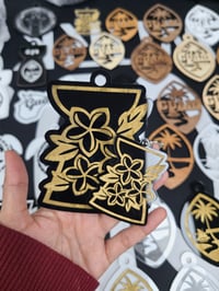 Image 1 of Plumeria Latte Ornament + Keychain