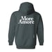 Image of MORE AMORE HOODIE - GREY-LIMITED TO 50.