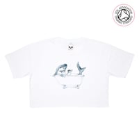 Image 4 of Shark Organic Cotton Cropped T-shirt