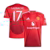 Image 1 of Manchester United Home 2024/25 Garnacho 17 Youth Shirt