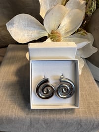 Image 5 of Stainless Steel Spiral Earring Gold or Silver 