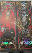 Image of METALLICA - Munich, Germany - RED HOOD/KRAMPUS - gigposter set - foil variants