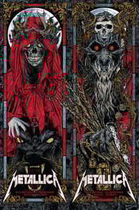 Image of METALLICA - Munich, Germany - RED HOOD/KRAMPUS - gigposter set