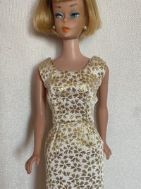 Image 5 of Barbie - Japanese Brocade Evening Gown and Faux Fur Stole