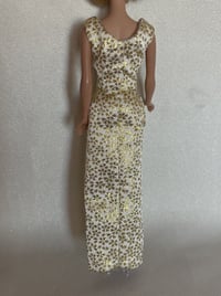 Image 6 of Barbie - Japanese Brocade Evening Gown and Faux Fur Stole