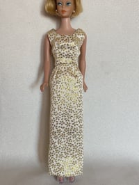 Image 4 of Barbie - Japanese Brocade Evening Gown and Faux Fur Stole
