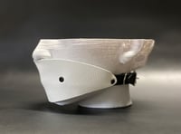Image 1 of Bondage Leather Panel Ball Gag (White Leather)