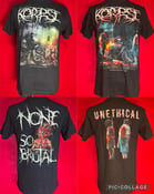 Image of Officially Licensed Korpse "None So Brutal" "Unethical" Cover Art Shirts!!