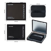 Image 2 of ANAMANIA 200 Sheets Oil Blotting Sheets for Face with Mirror and Puff