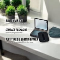 Image 3 of ANAMANIA 200 Sheets Oil Blotting Sheets for Face with Mirror and Puff
