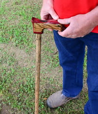 Image 1 of Wooden Walking Cane, 36 and a half inches long, Cane for Support, Elegant Walking Stick