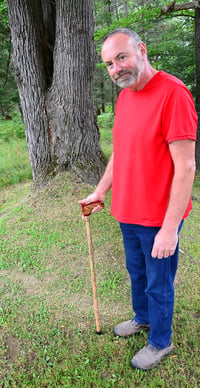 Image 12 of Wooden Walking Cane, 36 and a half inches long, Cane for Support, Elegant Walking Stick