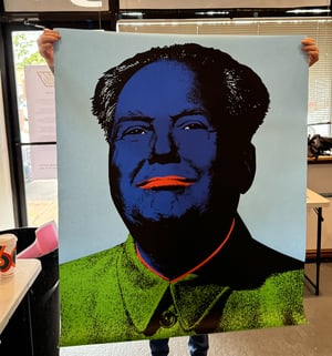 Image of Mao Trump, Blue - Digital Print