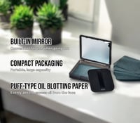 Image 2 of ANAMANIA 100 Sheets Oil Blotting Sheets for Face with Mirror and Puff  