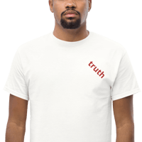 Image 4 of Truth Embroidered White Classic Tee