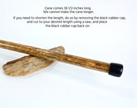 Image 13 of Wooden Walking Cane, 36 and a half inches long, Cane for Support, Elegant Walking Stick