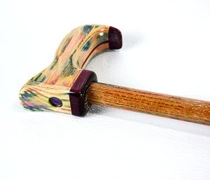 Image of Patriotic Proud to be American Cane, Solid Elegant Cane, 37 inch Red, White and Blue Cane