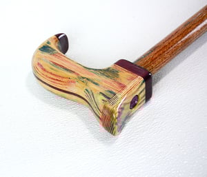 Image of Patriotic Proud to be American Cane, Solid Elegant Cane, 37 inch Red, White and Blue Cane