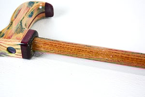 Image of Patriotic Proud to be American Cane, Solid Elegant Cane, 37 inch Red, White and Blue Cane