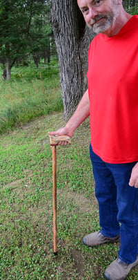 Image 11 of Patriotic Proud to be American Cane, Solid Elegant Cane, 37 inch Red, White and Blue Cane