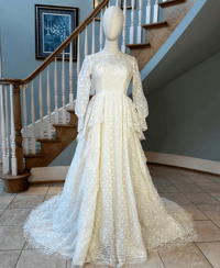 Image 1 of 1960s Lace Wedding Dress