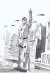 ACTION COMICS #1074 (REEVE HOMAGE) Variant Cover Original Art