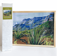 Image 1 of Chisos Mountains by Danika Ostrowski - Big Bend Paint by Number