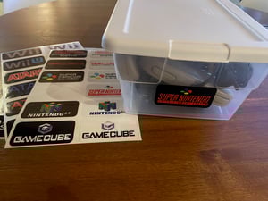 Image of Video Game System/Console Labels for Storage & Organization - Custom Labels