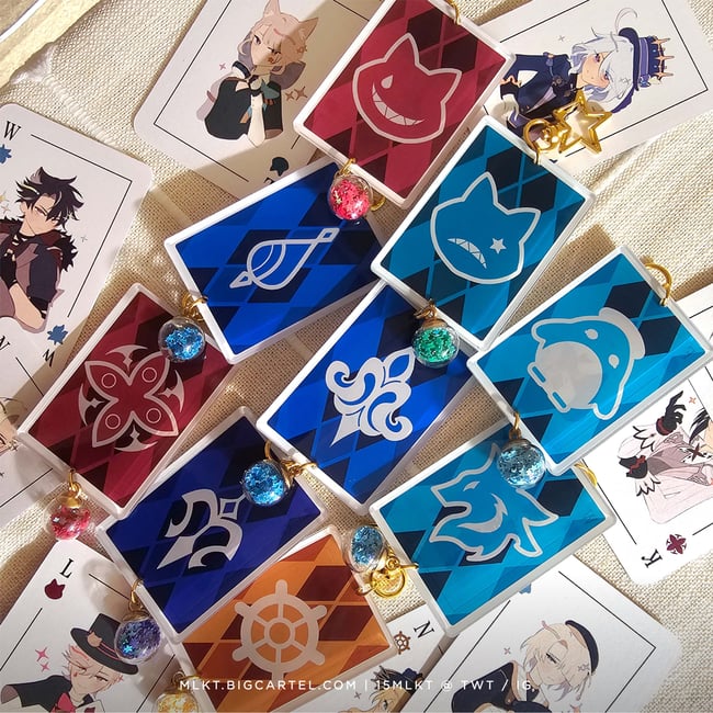 GENSHIN ✧ Fontaine Playing Card Charms