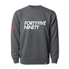  GRAPHITE 4590 TYPEFACE CREW NECK PULLOVER