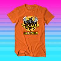 Image 1 of Vegan Halloween spooky t-shirt